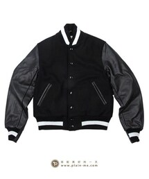 Golden Bear | GoldenBear經典皮革拼接棒球外套(その他)