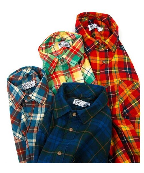 grn（ジーアールエヌ）の「經典格紋襯衫（その他・メンズ・紅/黃/藍・S/M/L）」の2枚目の写真