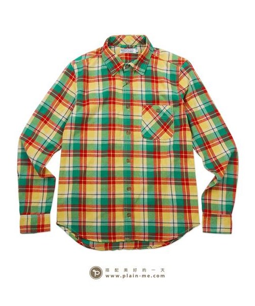 grn（ジーアールエヌ）の「經典格紋襯衫（その他・メンズ・紅/黃/藍・S/M/L）」の5枚目の写真