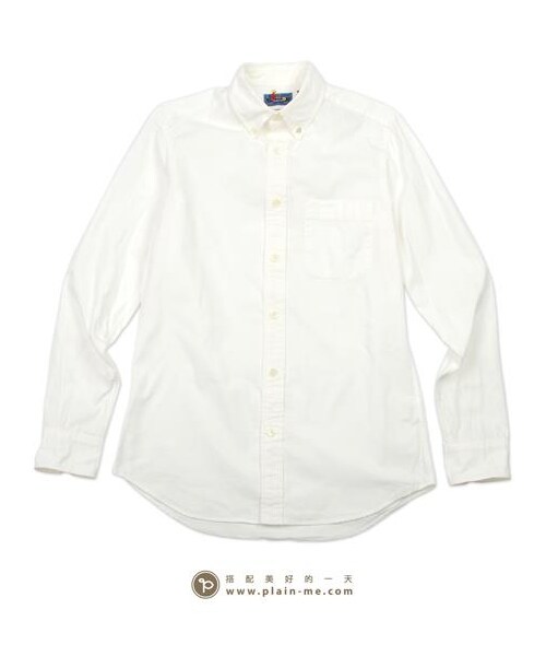 BLUE BLUE JAPAN(ブルーブルージャパン)の「BLUE BLUE牛津手工刺繡襯衫(その他・メンズ・白・S/M)」の1枚目の写真