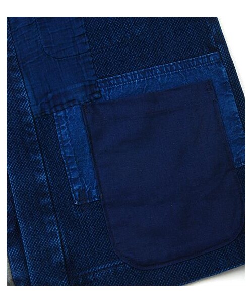 BLUE BLUE JAPAN(ブルーブルージャパン)の「BLUE BLUE SASHIK 藍染工作背心(その他・メンズ・藍・M)」の3枚目の写真