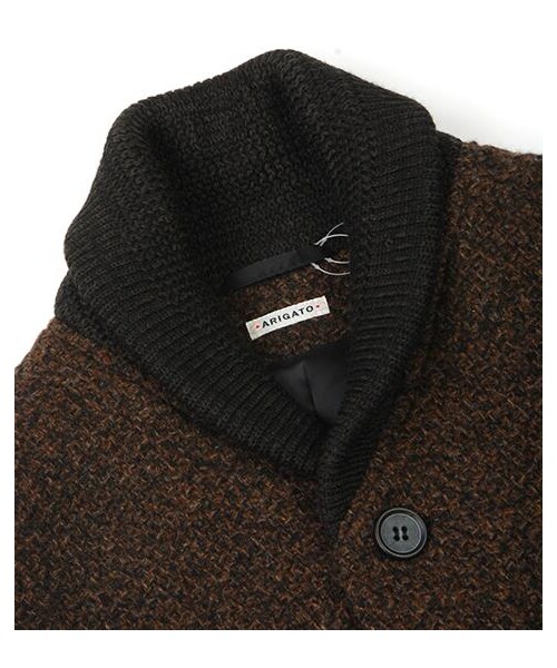 BLUE BLUE JAPAN（ブルーブルージャパン）の「BLUE BLUE 蜂巢毛呢CAR COAT（その他・メンズ・棕/藍・M）」の2枚目の写真