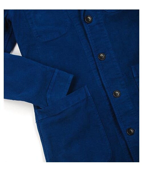 BLUE BLUE JAPAN(ブルーブルージャパン)の「BLUE BLUE藍染彈性Shop caot(その他・メンズ・綠・S/M)」の5枚目の写真