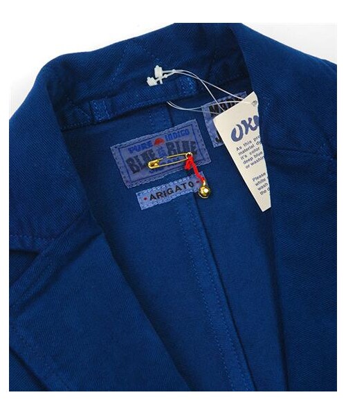 BLUE BLUE JAPAN(ブルーブルージャパン)の「BLUE BLUE藍染彈性Shop caot(その他・メンズ・綠・S/M)」の2枚目の写真