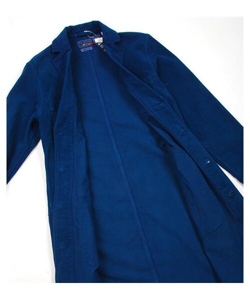 BLUE BLUE JAPAN(ブルーブルージャパン)の「BLUE BLUE藍染彈性Shop caot(その他・メンズ・綠・S/M)」の6枚目の写真