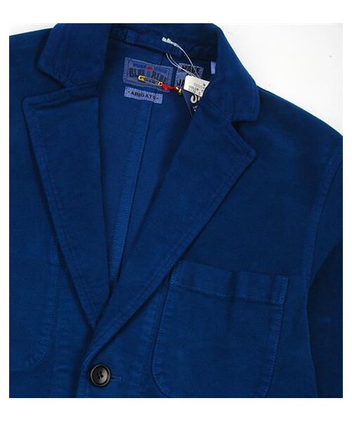 BLUE BLUE JAPAN(ブルーブルージャパン)の「BLUE BLUE藍染彈性Shop caot(その他・メンズ・綠・S/M)」の4枚目の写真