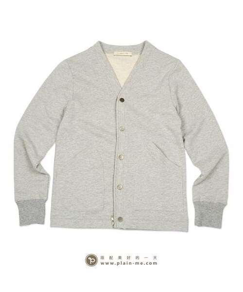 plain-me(プレインミー)の「雙機能開闔Sweat Cardigan(その他・メンズ・深藍/麻花灰・S/M/L)」の7枚目の写真