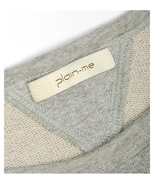 plain-me（プレインミー）の「羅紋Curve剪裁拉鍊飾邊衛衣（その他・メンズ・深藍/麻花灰・S/M/L）」の8枚目の写真