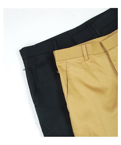 plain-me(プレインミー)の「織紋彈性低檔Tapered褲(その他・メンズ・卡其/深藍・S/M/L)」の2枚目の写真