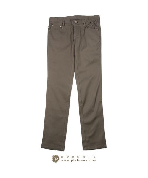 plain-me（プレインミー）の「低腰小直筒合身長褲（パンツ・メンズ・卡其/灰/黑・S/M/L）」の7枚目の写真
