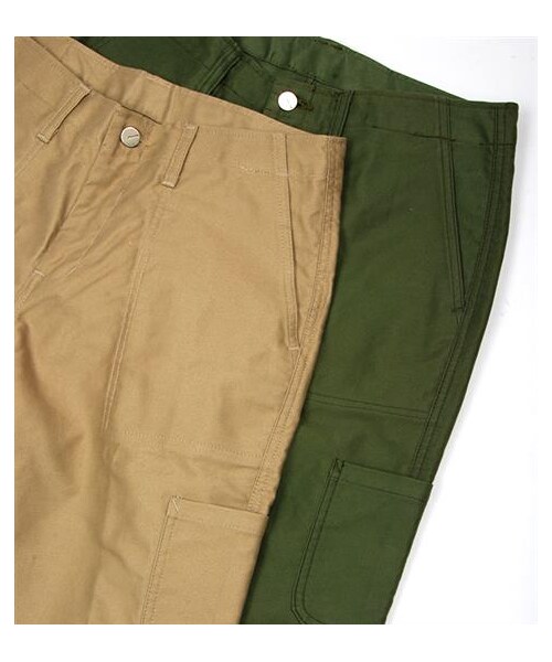 plain-me（プレインミー）の「軍風口袋九分褲（パンツ・メンズ・卡其/軍綠・S/M/L）」の2枚目の写真