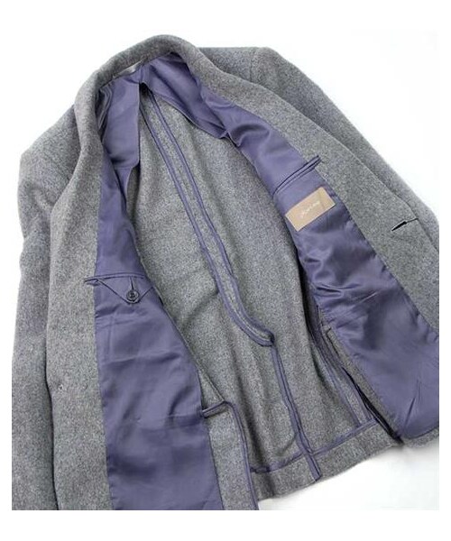 plain-me（プレインミー）の「經典毛料圍巾領單釦西裝外套（その他・メンズ・卡其/淺灰・S/M/L）」の10枚目の写真