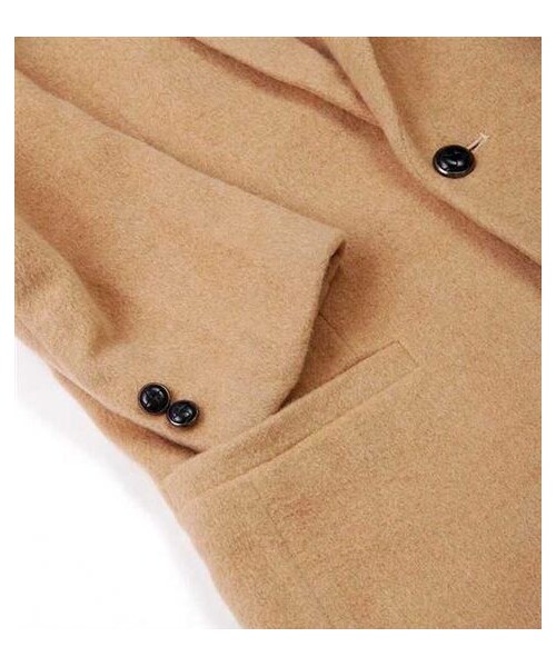 plain-me（プレインミー）の「經典毛料圍巾領單釦西裝外套（その他・メンズ・卡其/淺灰・S/M/L）」の3枚目の写真