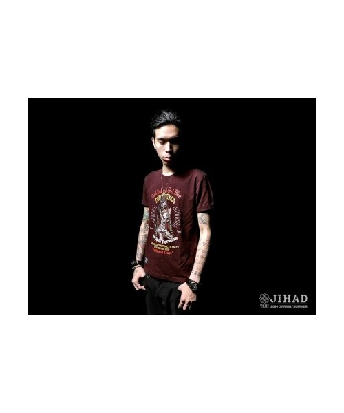 TAKI（タキ）の「TAKI 14 S/S Theotokos Tee（その他・メンズ・麻白/黑/深麻紅/深麻黑・S/M/L/XL）」の9枚目の写真