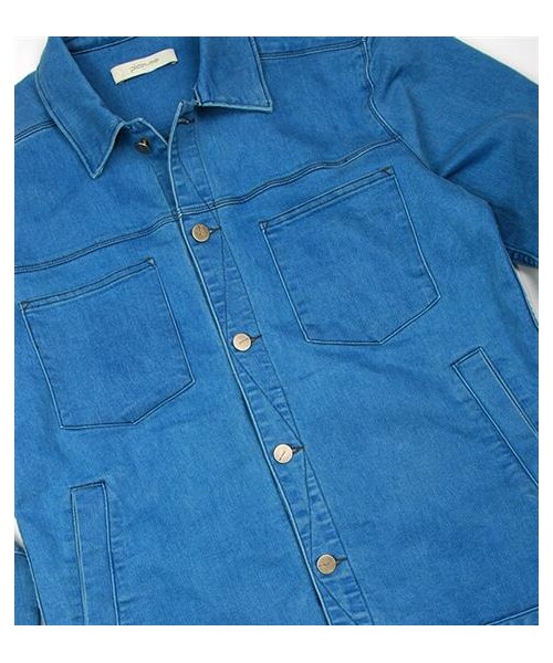 plain-me（プレインミー）の「水洗單寧Coach Jacket（その他・メンズ・淺藍/藍・S/M/L）」の14枚目の写真