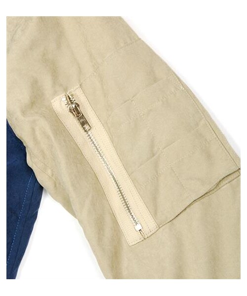 plain-me（プレインミー）の「圖紋拉鍊夾克（その他・メンズ・藍・S/M/L）」の4枚目の写真