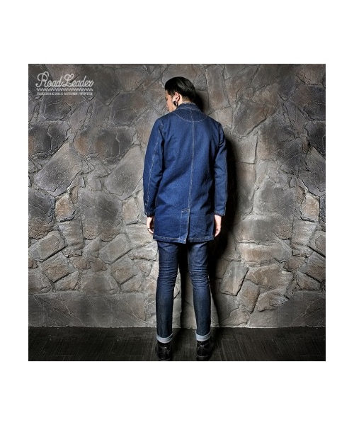 TAKI（タキ）の「TAKI 14-15 A/W Denim Shop Coat（フォーマルスーツ/小物・メンズ・藍・S/M/L/XL）」の5枚目の写真