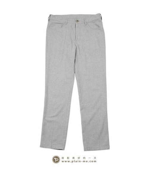plain-me(プレインミー)の「起毛感休閒直筒長褲(パンツ・メンズ・淺灰/深灰・S/M/L)」の1枚目の写真
