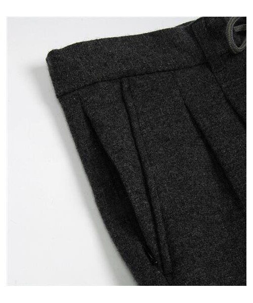 plain-me（プレインミー）の「毛料抽繩縮口Easy Pants（パンツ・メンズ・淺灰/深灰・S/M/L）」の8枚目の写真