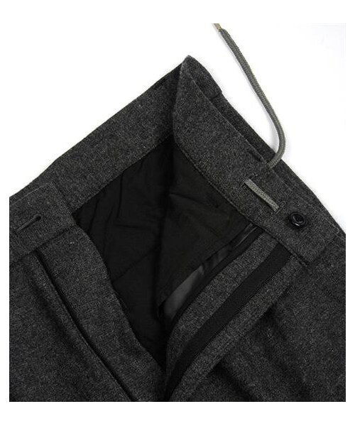 plain-me（プレインミー）の「毛料抽繩縮口Easy Pants（パンツ・メンズ・淺灰/深灰・S/M/L）」の9枚目の写真