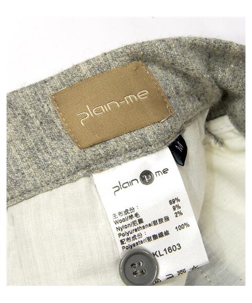 plain-me（プレインミー）の「毛料抽繩縮口Easy Pants（パンツ・メンズ・淺灰/深灰・S/M/L）」の4枚目の写真