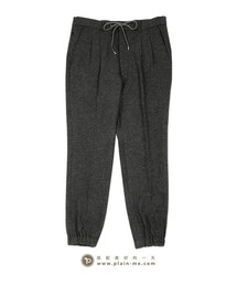 plain-me | 毛料抽繩縮口Easy Pants(パンツ)