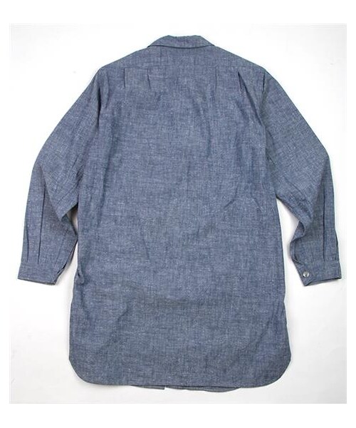 plain-me(プレインミー)の「鬆身剪裁外套式牛津襯衫(その他・メンズ・白/藍・UN)」の10枚目の写真