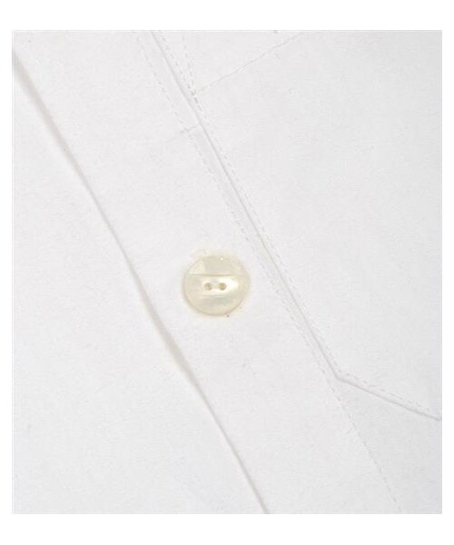 plain-me(プレインミー)の「鬆身剪裁外套式牛津襯衫(その他・メンズ・白/藍・UN)」の4枚目の写真