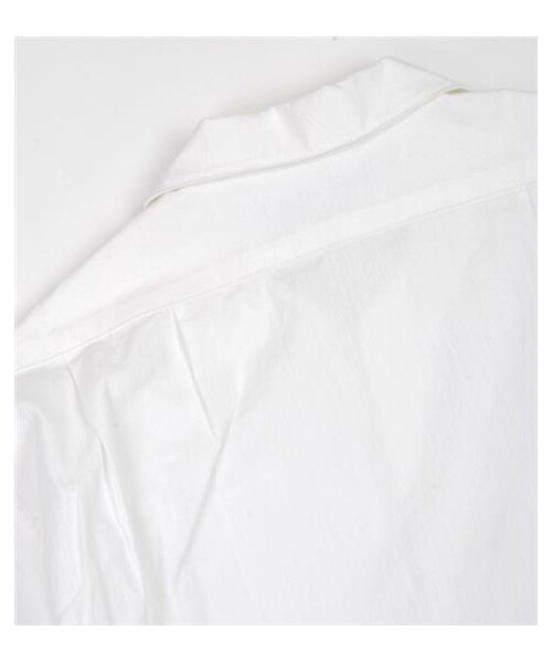 plain-me(プレインミー)の「鬆身剪裁外套式牛津襯衫(その他・メンズ・白/藍・UN)」の6枚目の写真