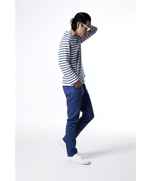 SAINT JAMES（セントジェームス）の「Minquiers純棉手感條紋衫（その他・メンズ・白紅/白藍/黑白・S/M/L）」の17枚目の写真