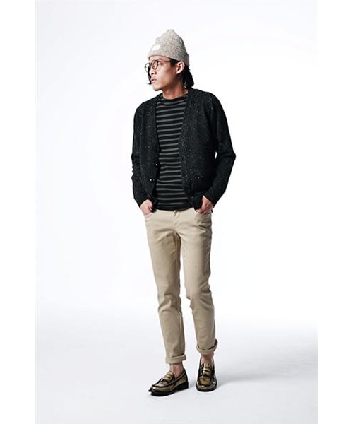 SAINT JAMES（セントジェームス）の「Meridien厚織純棉條紋衫（その他・メンズ・白藍/灰黑・S/M/L）」の16枚目の写真