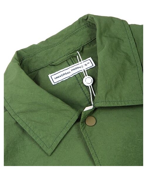 UNIVERSAL PRODUCTS(ユニバーサルプロダクツ)の「WASHED NYLON COAT(その他・メンズ・綠・M/L)」の2枚目の写真