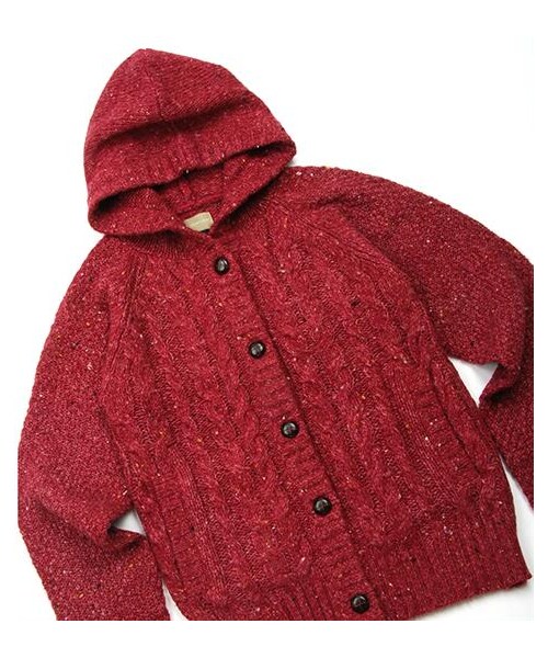 VIBGYOR（ヴィブジョー）の「麻花織紋開扣連帽外套（その他・メンズ・灰/酒紅/綠/藍・S/M/L）」の7枚目の写真