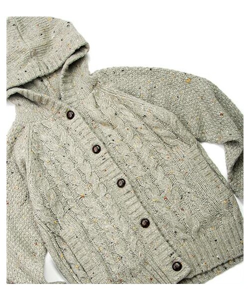 VIBGYOR（ヴィブジョー）の「麻花織紋開扣連帽外套（その他・メンズ・灰/酒紅/綠/藍・S/M/L）」の3枚目の写真