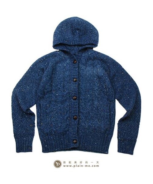 VIBGYOR（ヴィブジョー）の「麻花織紋開扣連帽外套（その他・メンズ・灰/酒紅/綠/藍・S/M/L）」の13枚目の写真