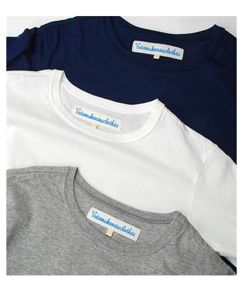 VOTE MAKE NEW CLOTHES（ボートメイクニュークローズ）の「LONG TEE（その他・メンズ・白/灰/深藍・S）」の2枚目の写真