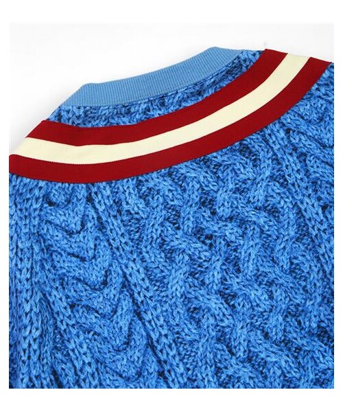 VOTE MAKE NEW CLOTHES（ボートメイクニュークローズ）の「TENNIS 3D BIG SWT（その他・メンズ・白/灰/藍・S）」の14枚目の写真