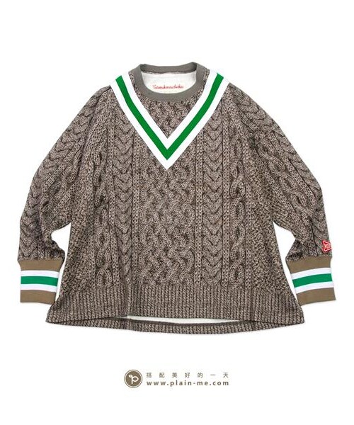 VOTE MAKE NEW CLOTHES（ボートメイクニュークローズ）の「TENNIS 3D BIG SWT（その他・メンズ・白/灰/藍・S）」の5枚目の写真