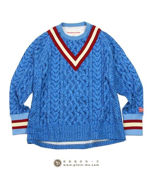 VOTE MAKE NEW CLOTHES（ボートメイクニュークローズ）の「TENNIS 3D BIG SWT（その他・メンズ・白/灰/藍・S）」の10枚目の写真