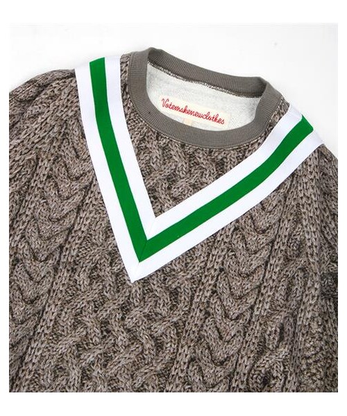 VOTE MAKE NEW CLOTHES（ボートメイクニュークローズ）の「TENNIS 3D BIG SWT（その他・メンズ・白/灰/藍・S）」の6枚目の写真