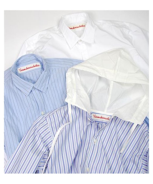 VOTE MAKE NEW CLOTHES（ボートメイクニュークローズ）の「LONG SHIRTS（その他・メンズ・白/條紋・UN）」の2枚目の写真