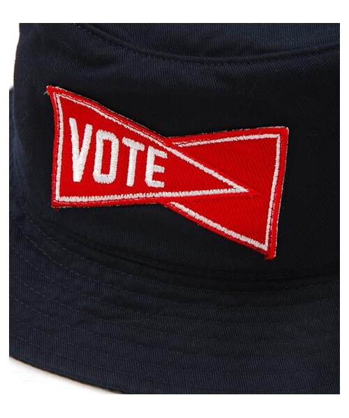 VOTE MAKE NEW CLOTHES（ボートメイクニュークローズ）の「VOTE FLAG HAT（その他・メンズ・白/深藍・UN）」の6枚目の写真