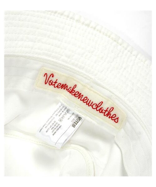 VOTE MAKE NEW CLOTHES（ボートメイクニュークローズ）の「VOTE FLAG HAT（その他・メンズ・白/深藍・UN）」の3枚目の写真