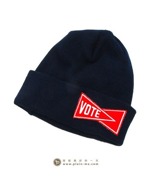 VOTE MAKE NEW CLOTHES（ボートメイクニュークローズ）の「VOTE FLAG WATCH CAP（その他・メンズ・紅/深藍・UN）」の4枚目の写真