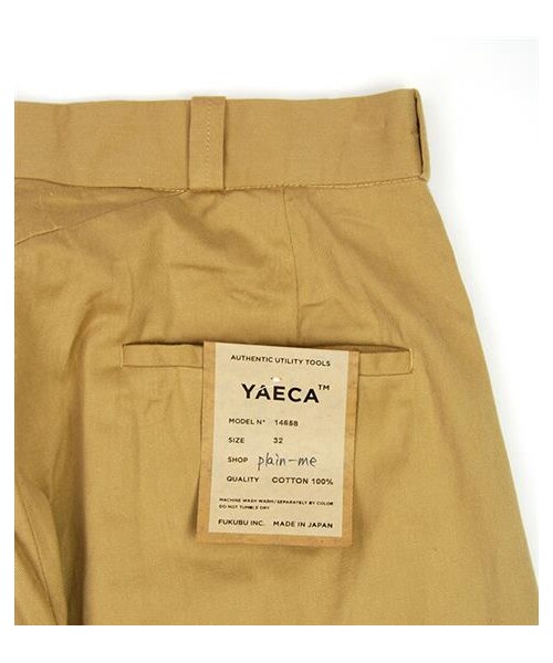 YAECA(ヤエカ)の「YAECA經典鬆身Tapered卡其褲(パンツ・メンズ・深卡其・S/M/L)」の5枚目の写真