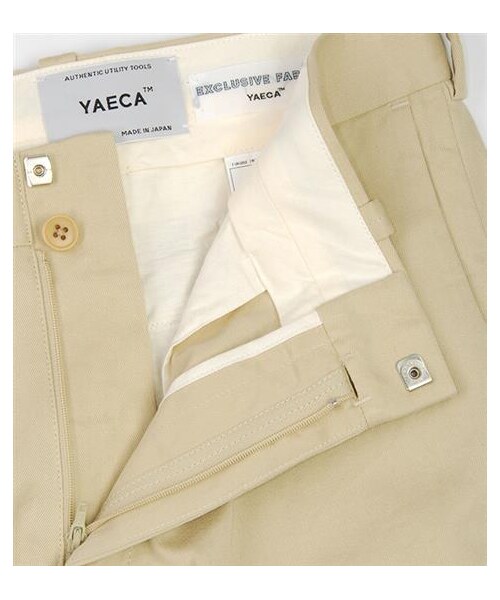 YAECA（ヤエカ）の「YAECA經典合身卡其褲（パンツ・メンズ・淺卡其/深卡其・S/M/L）」の2枚目の写真