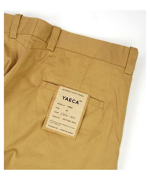 YAECA（ヤエカ）の「YAECA經典合身卡其褲（パンツ・メンズ・淺卡其/深卡其・S/M/L）」の7枚目の写真