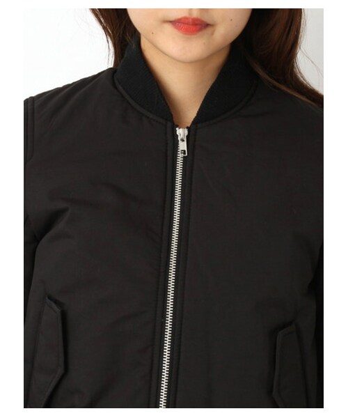 earth music&ecology（アースミュージックアンドエコロジー）の「・MA-1ブルゾン（ブルゾン　・レディース・ブラック/カーキ/ネイビー・S/M）」の4枚目の写真