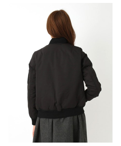 earth music&ecology（アースミュージックアンドエコロジー）の「・MA-1ブルゾン（ブルゾン　・レディース・ブラック/カーキ/ネイビー・S/M）」の3枚目の写真