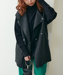 natural couture（ナチュラルクチュール）の「2022AWアイテム/圧縮ジャージ起毛ジレ（ブルゾン・レディース）」